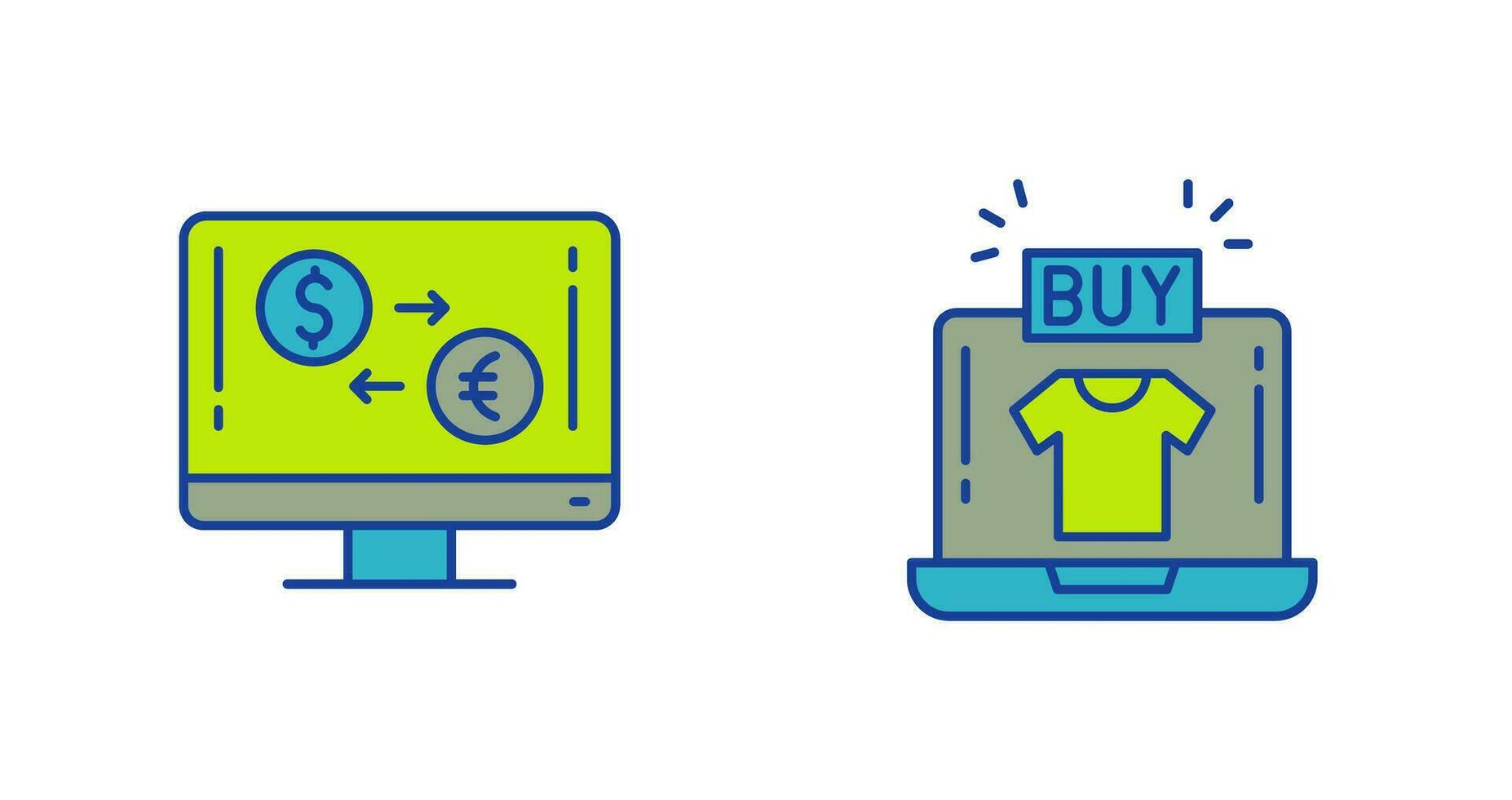 Currency Exchange and Buy Icon vector