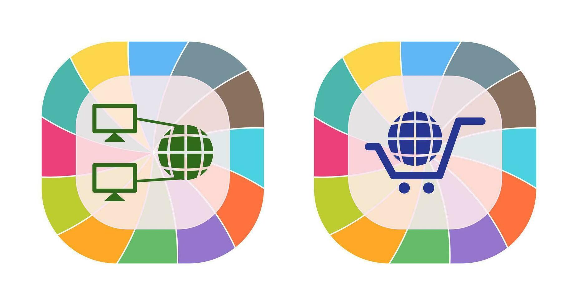Internet Connectivity and Global Icon vector