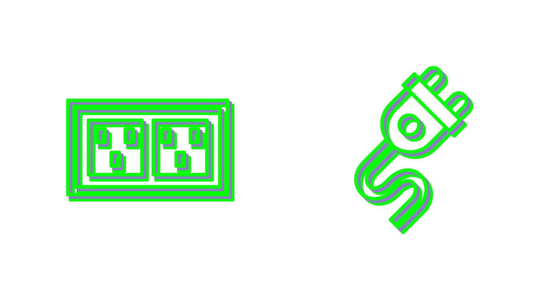 Socket and Plug Icon vector
