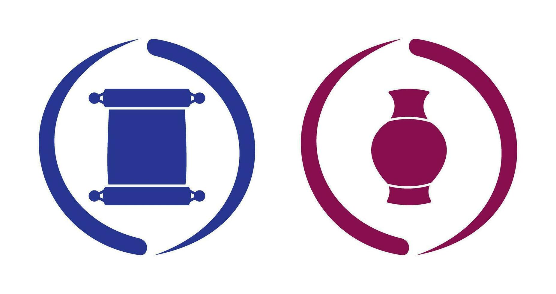 Scroll of Paper and Antique Icon vector