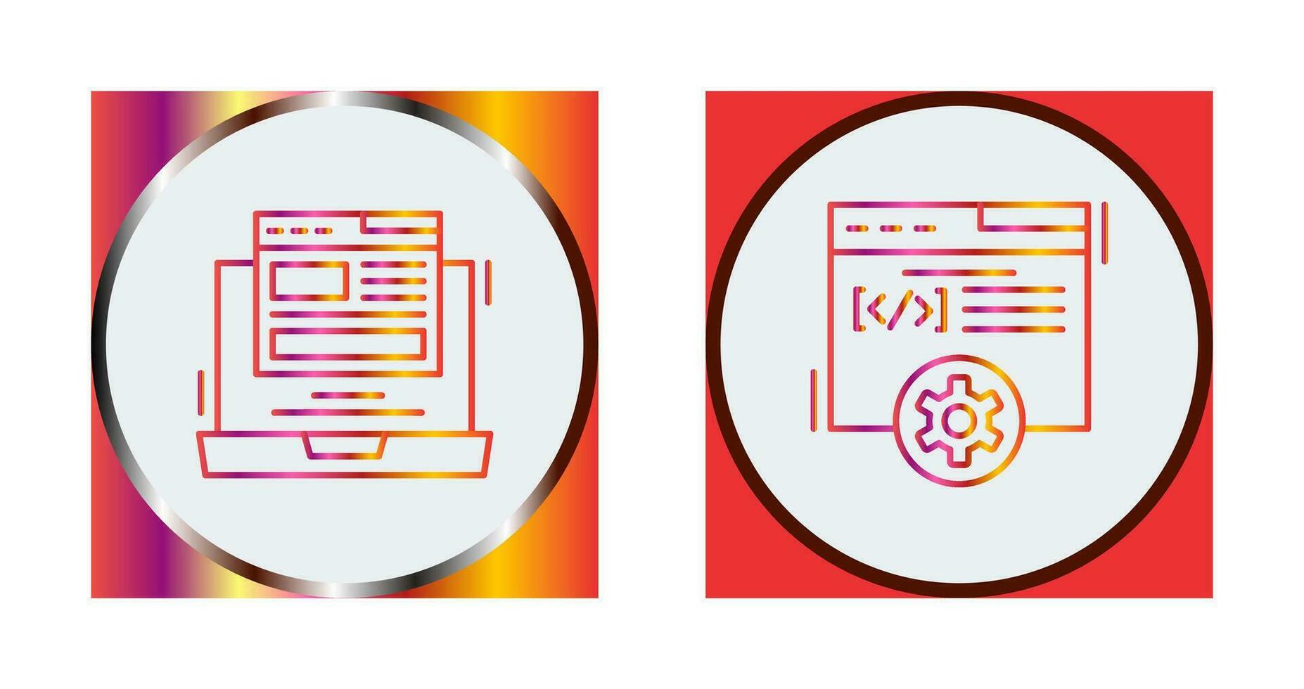 Layout and Development Icon vector