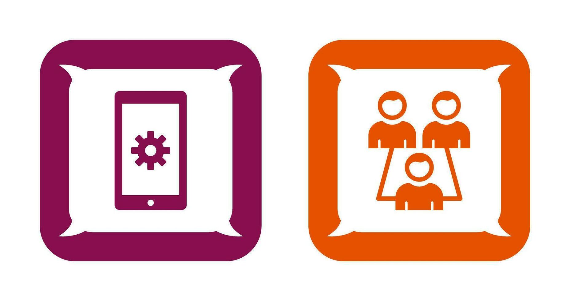 Network Settings and Connected Users Icon vector