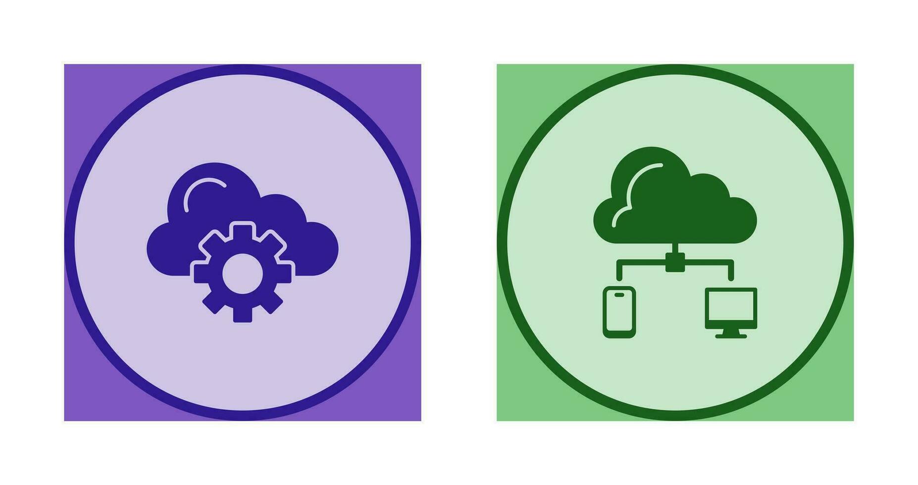 Cloud Computing and Cloud  Icon vector