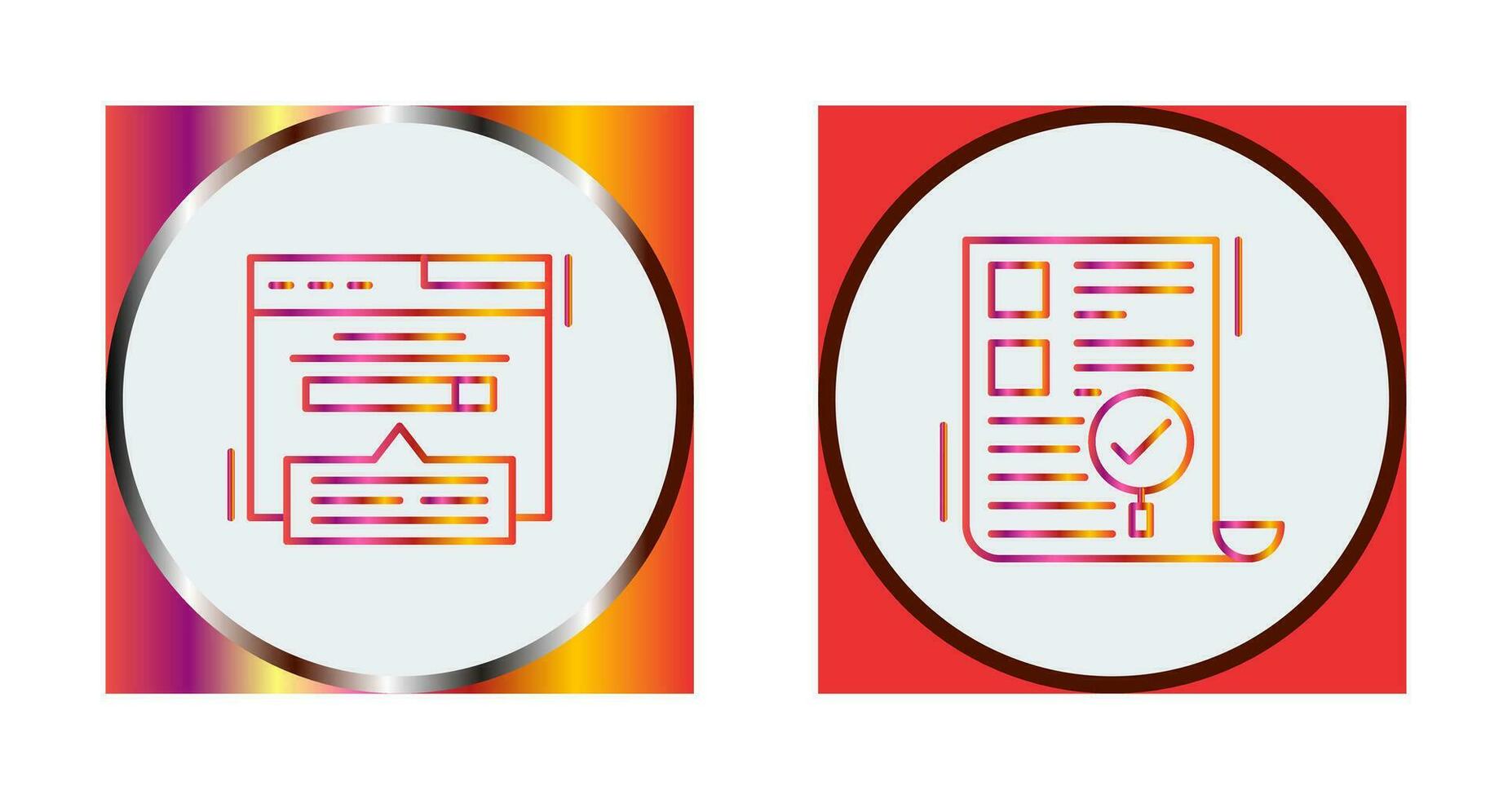 Keyword Search and SEO Audit Icon vector