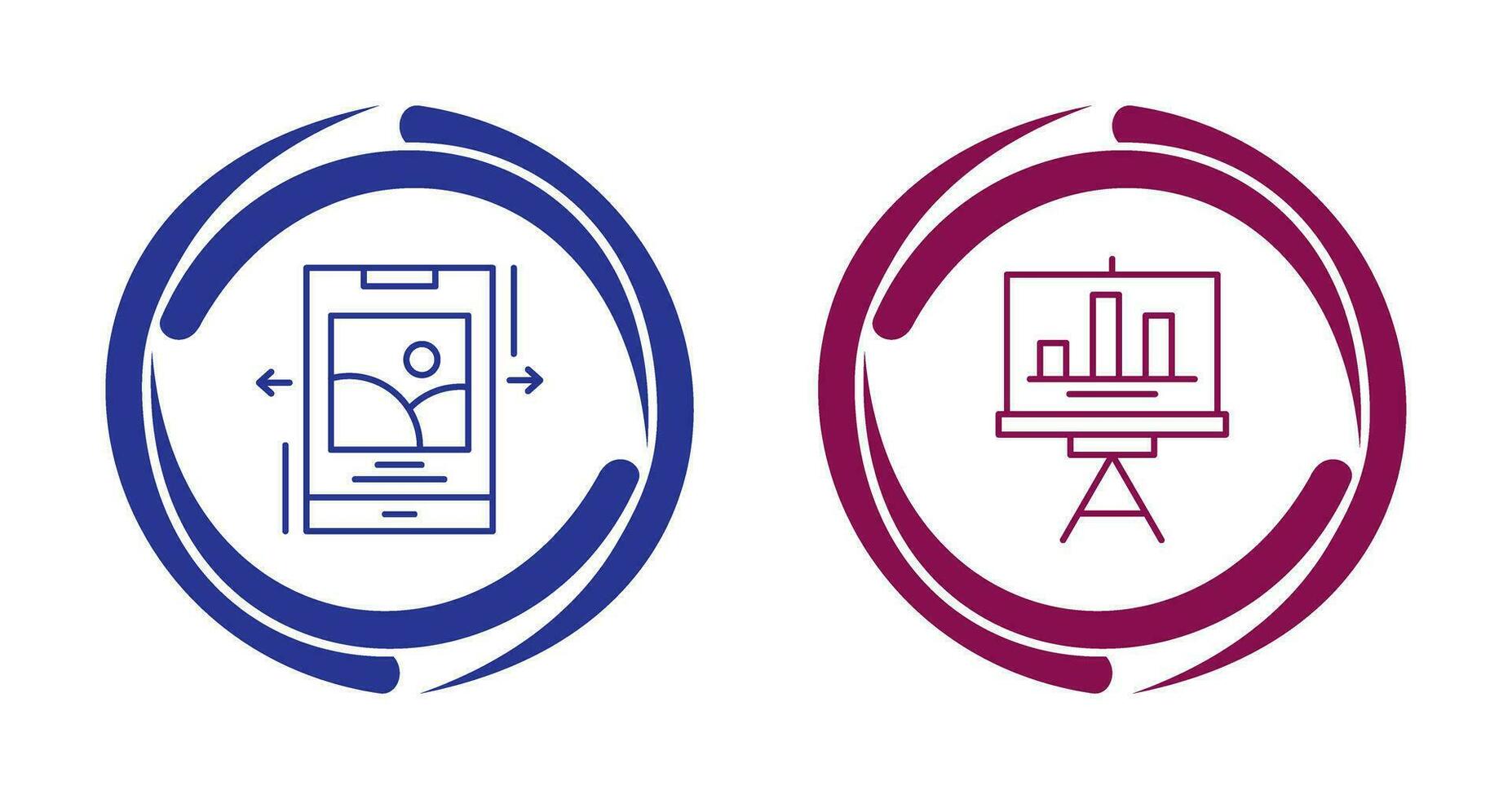 Swipe and Finance Icon vector