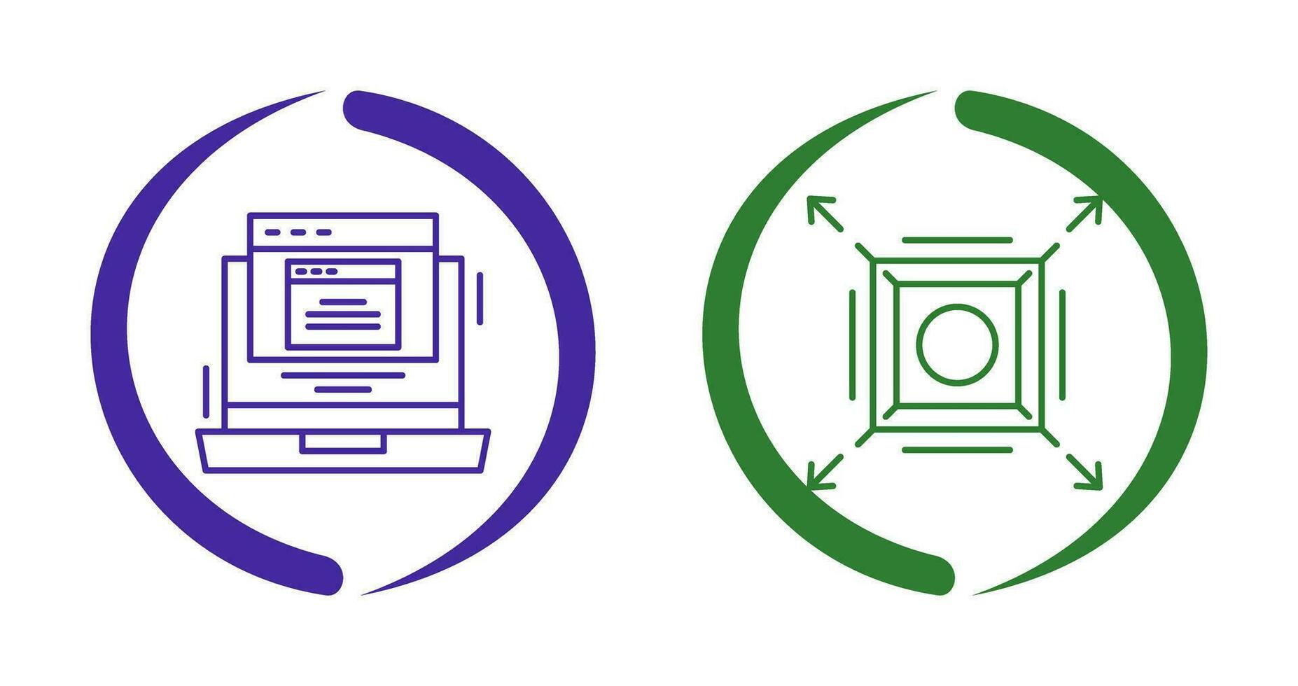 Pop Up and Maximize Icon vector
