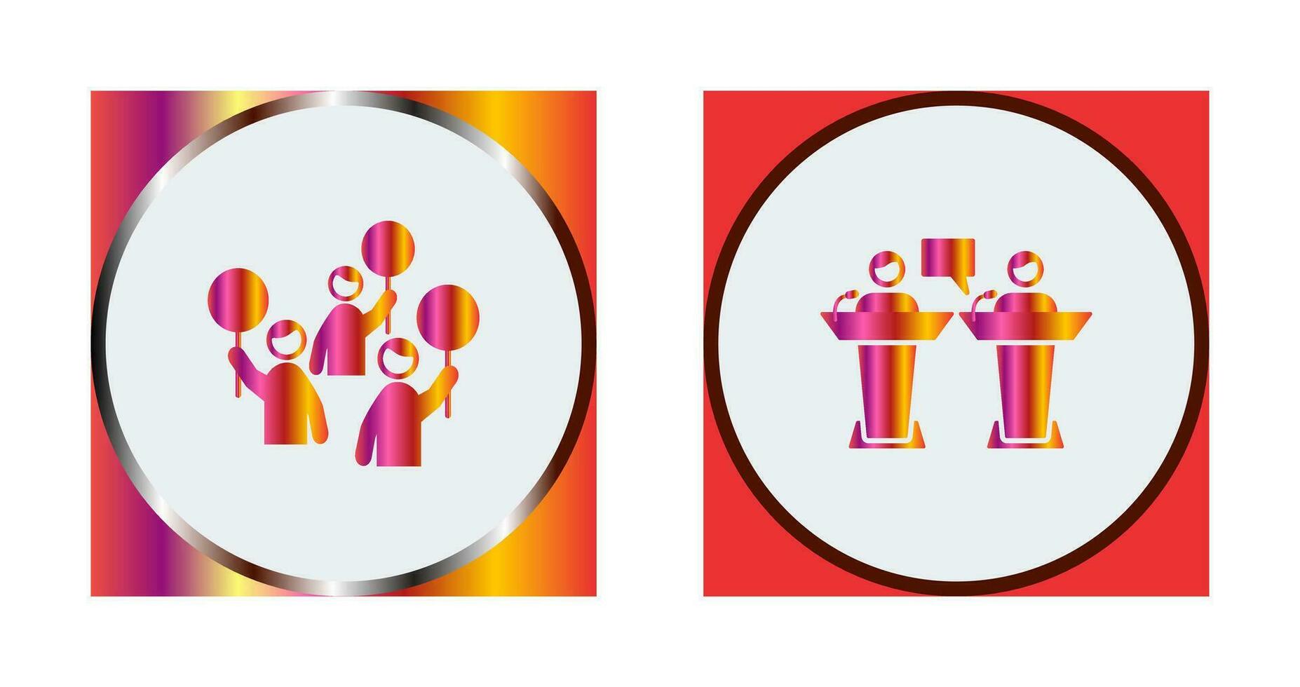 Protest and Debate Icon vector