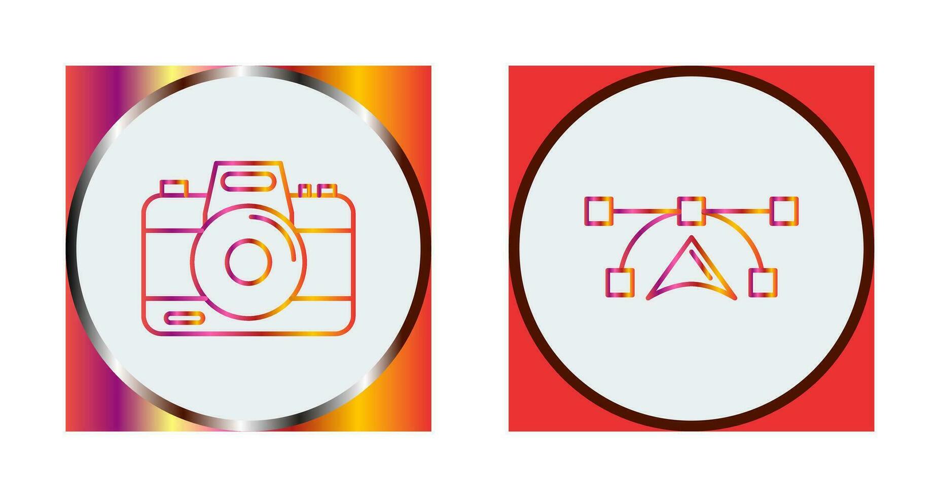 Camera and Vectors Icon