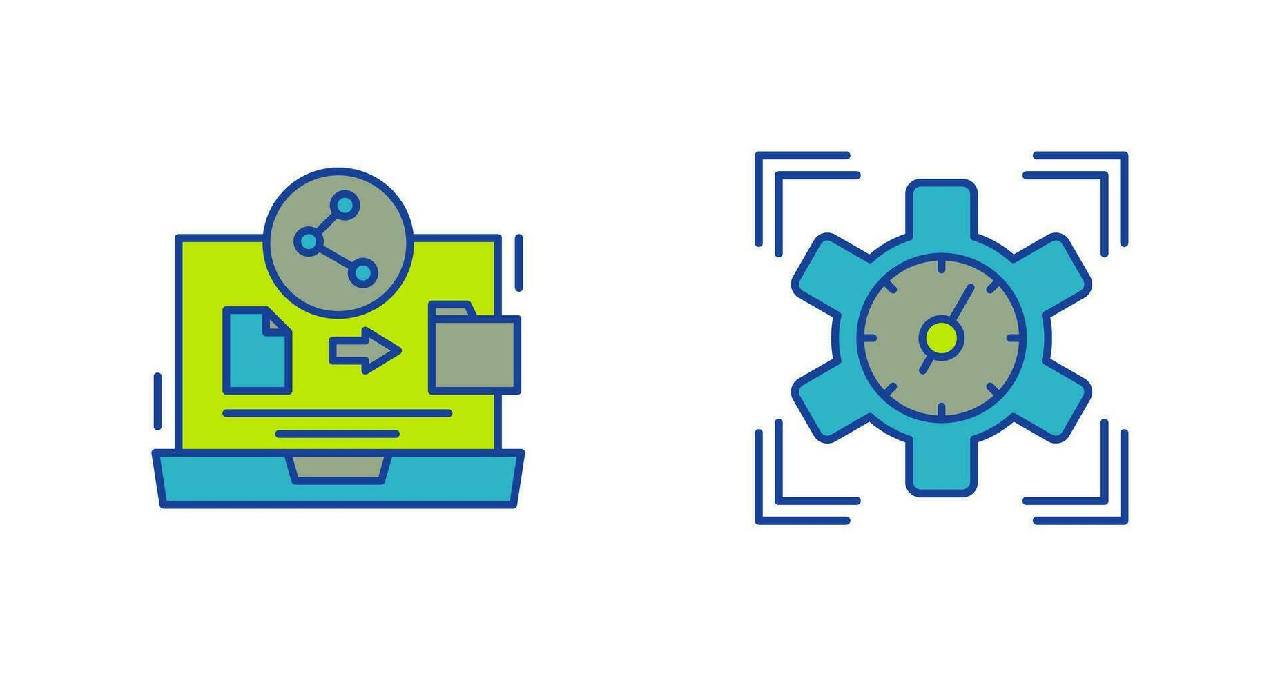 File Share and SEO Performance Icon vector