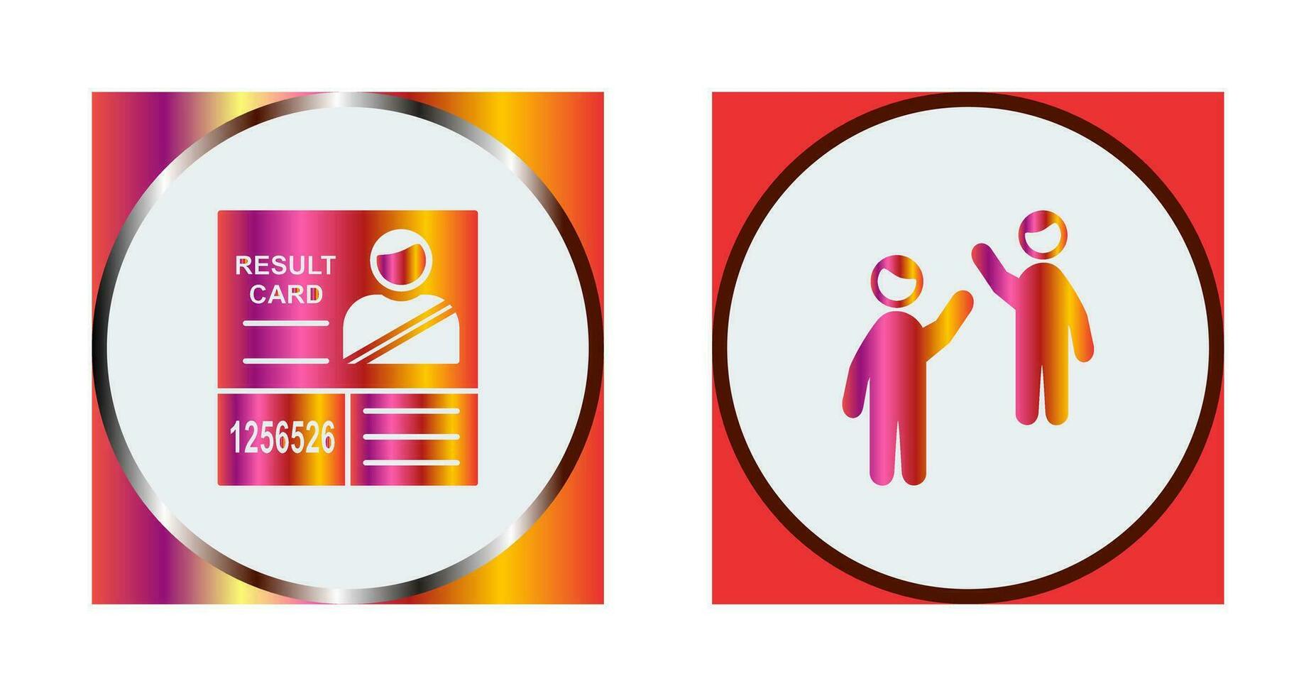 Candidate Results and Waing to people Icon vector