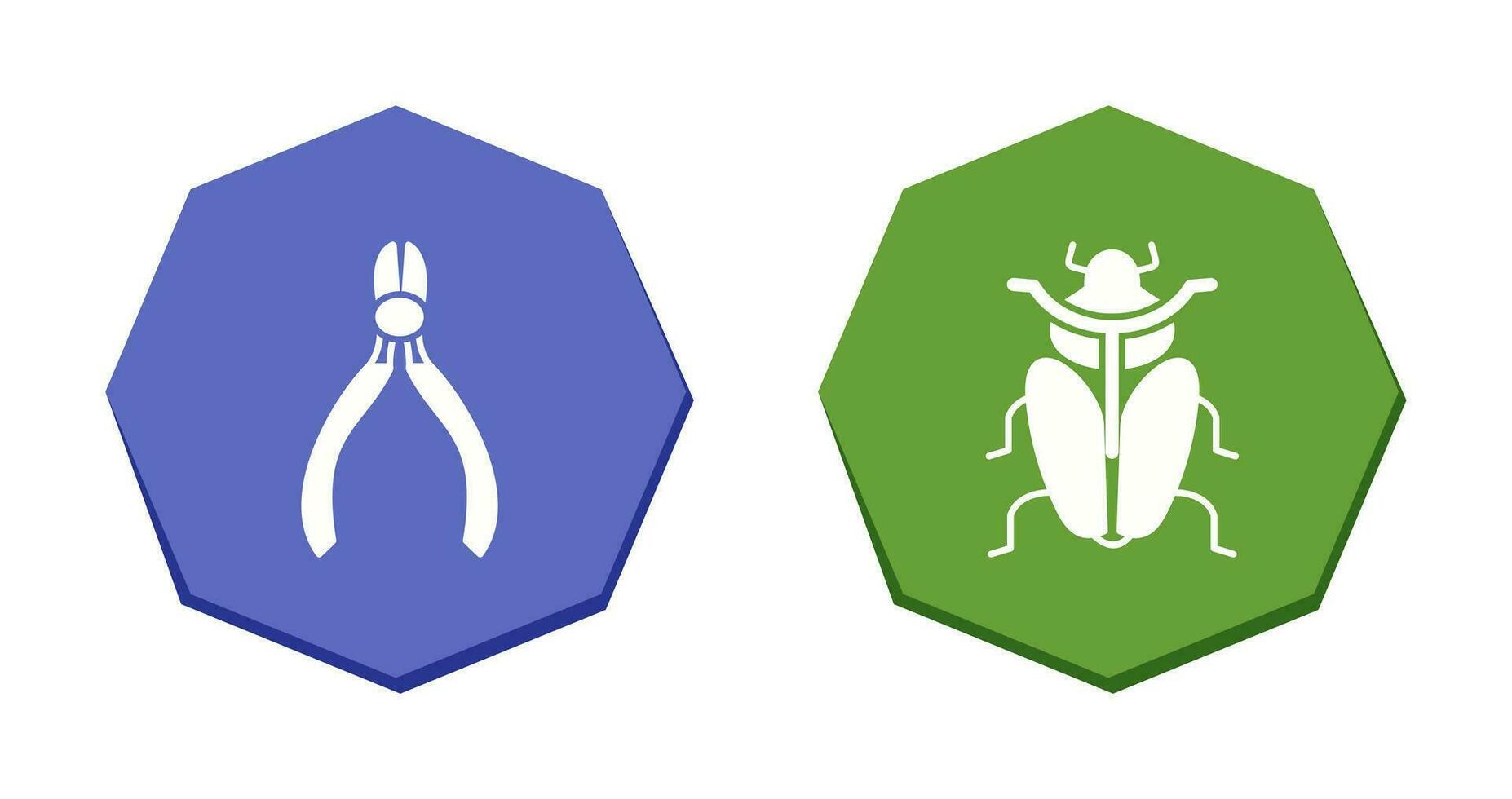 Cutter and Insect Icon vector