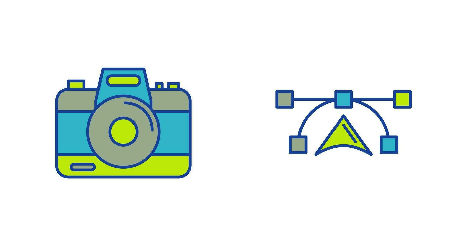 Camera and Vectors Icon