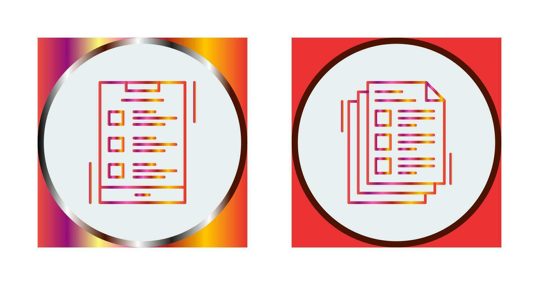 List and Notes Icon Icon vector
