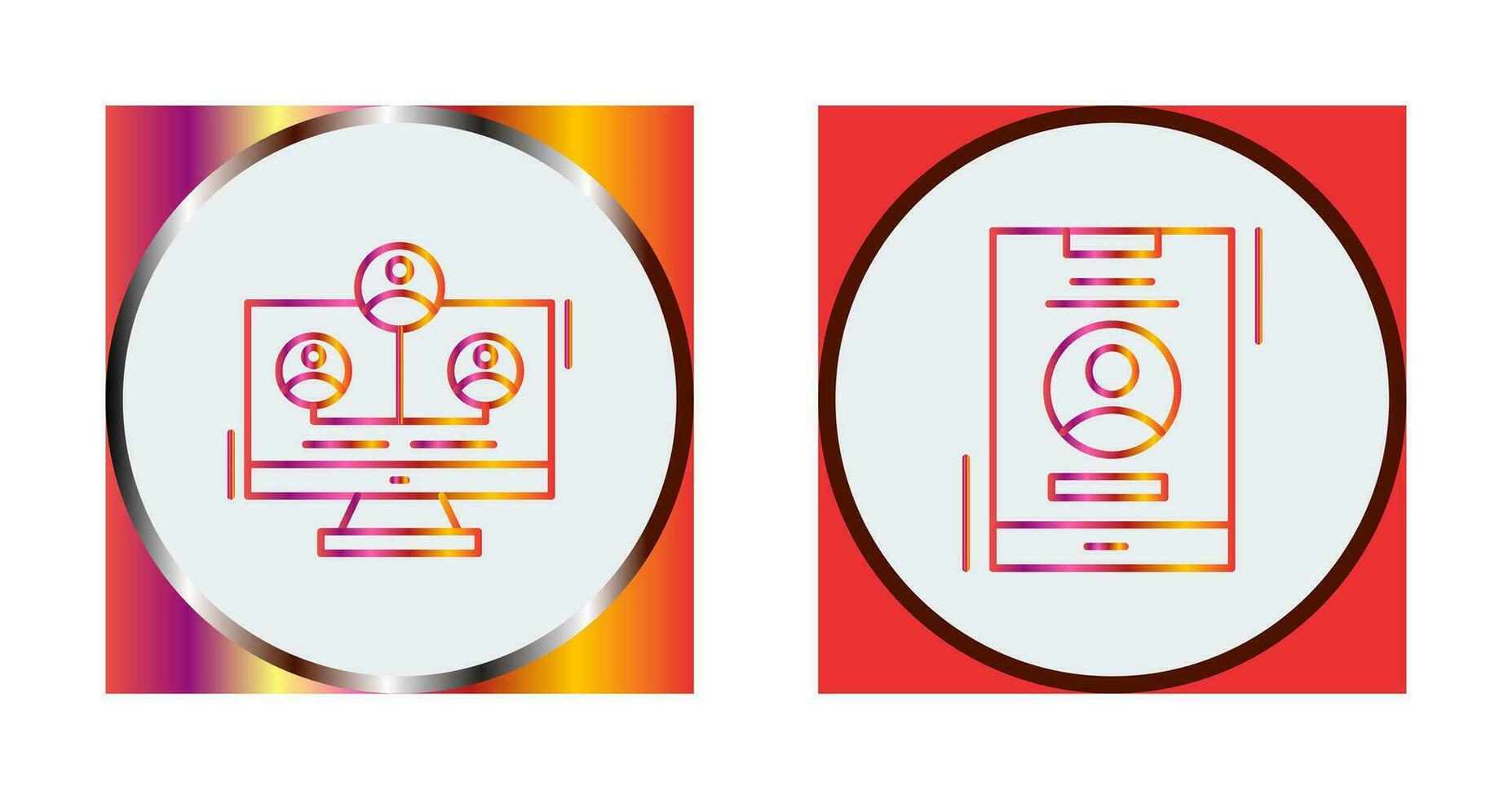 Newtwork and Account Icon vector