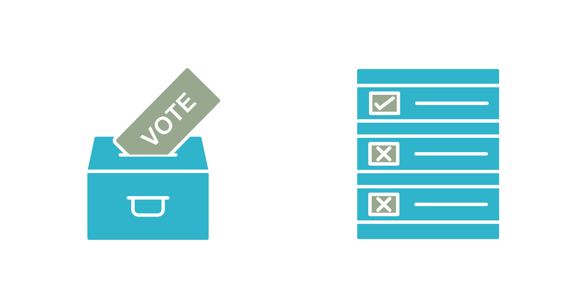 Casting Vote and Ballot Paper Icon 32884409 Vector Art at Vecteezy