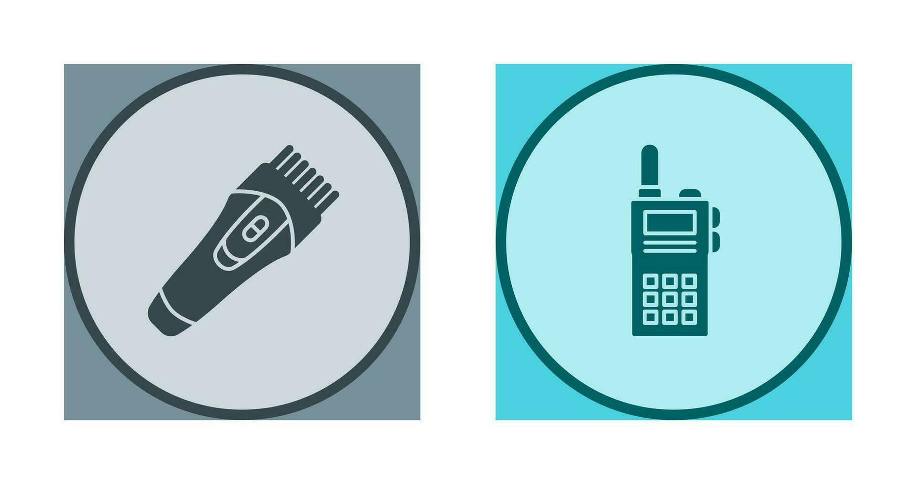 Trimmer and Communication Icon vector