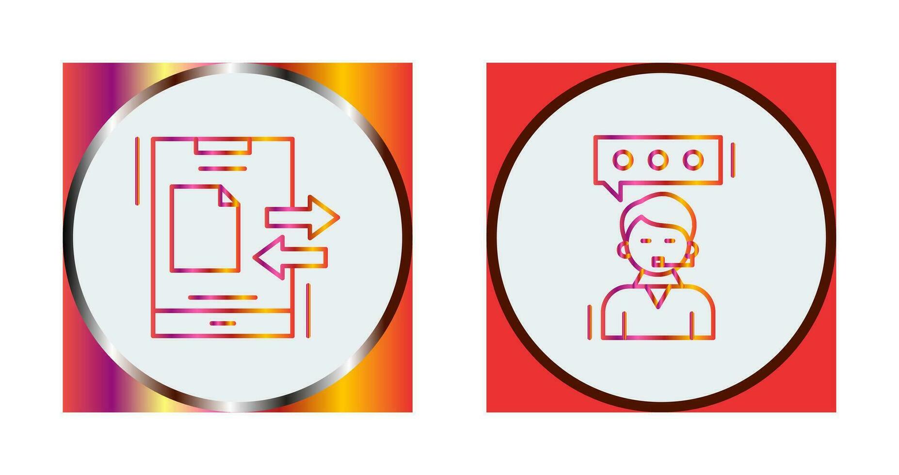 Data Transfer and Client Service Icon vector