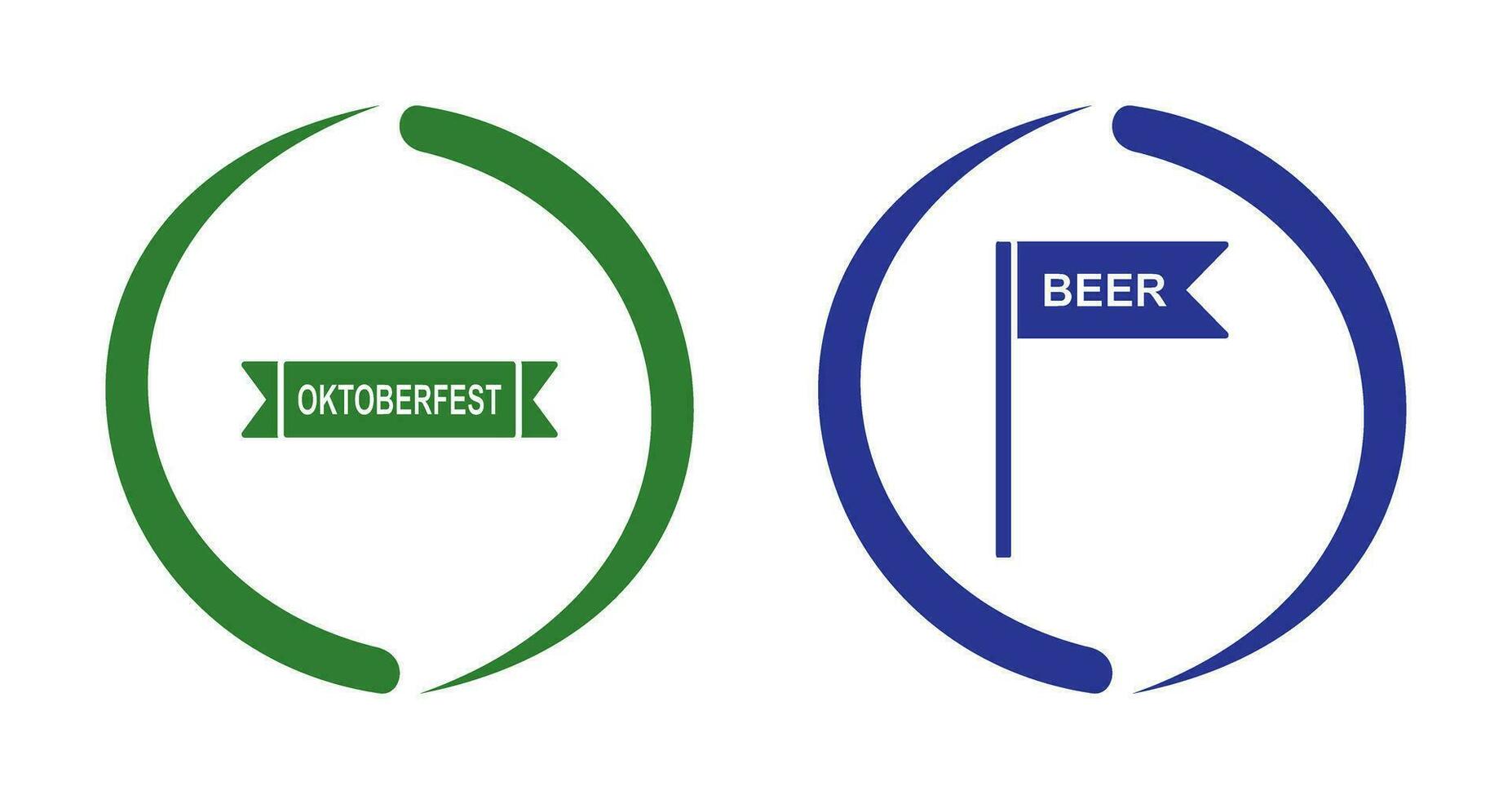 Oktoberfest Banner and Signboard Icon vector