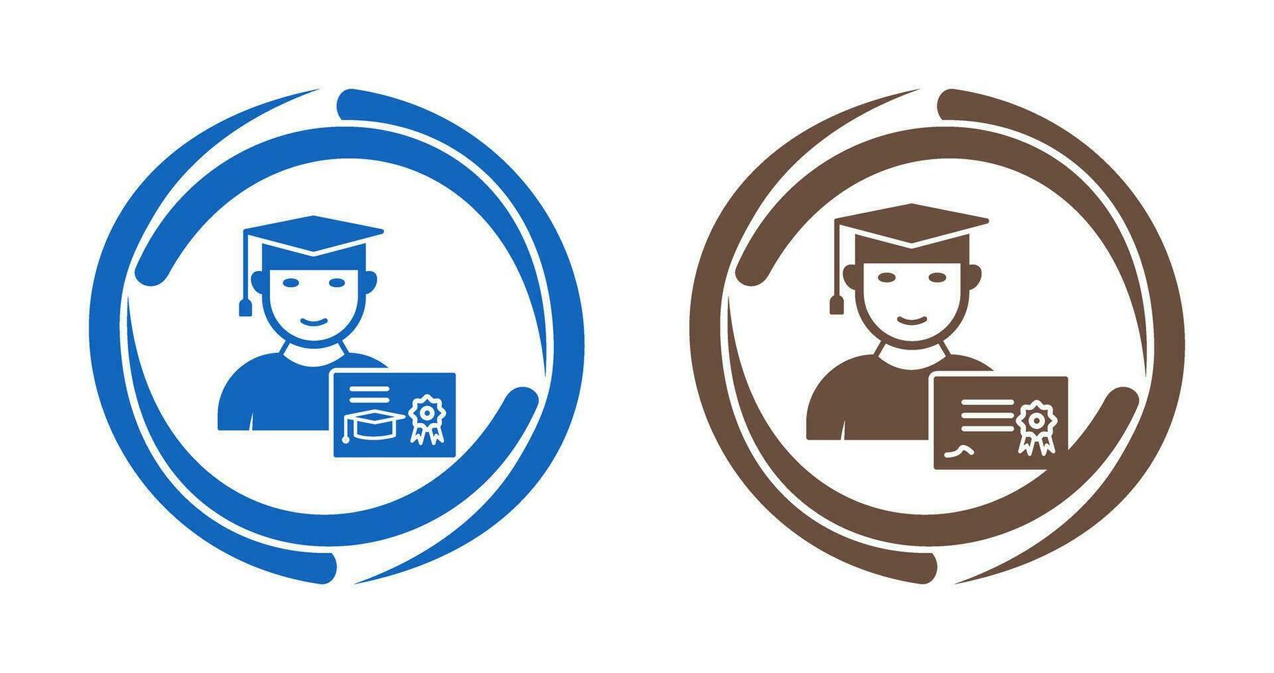 Receiving Dewgree and Receiving Diploma Icon vector