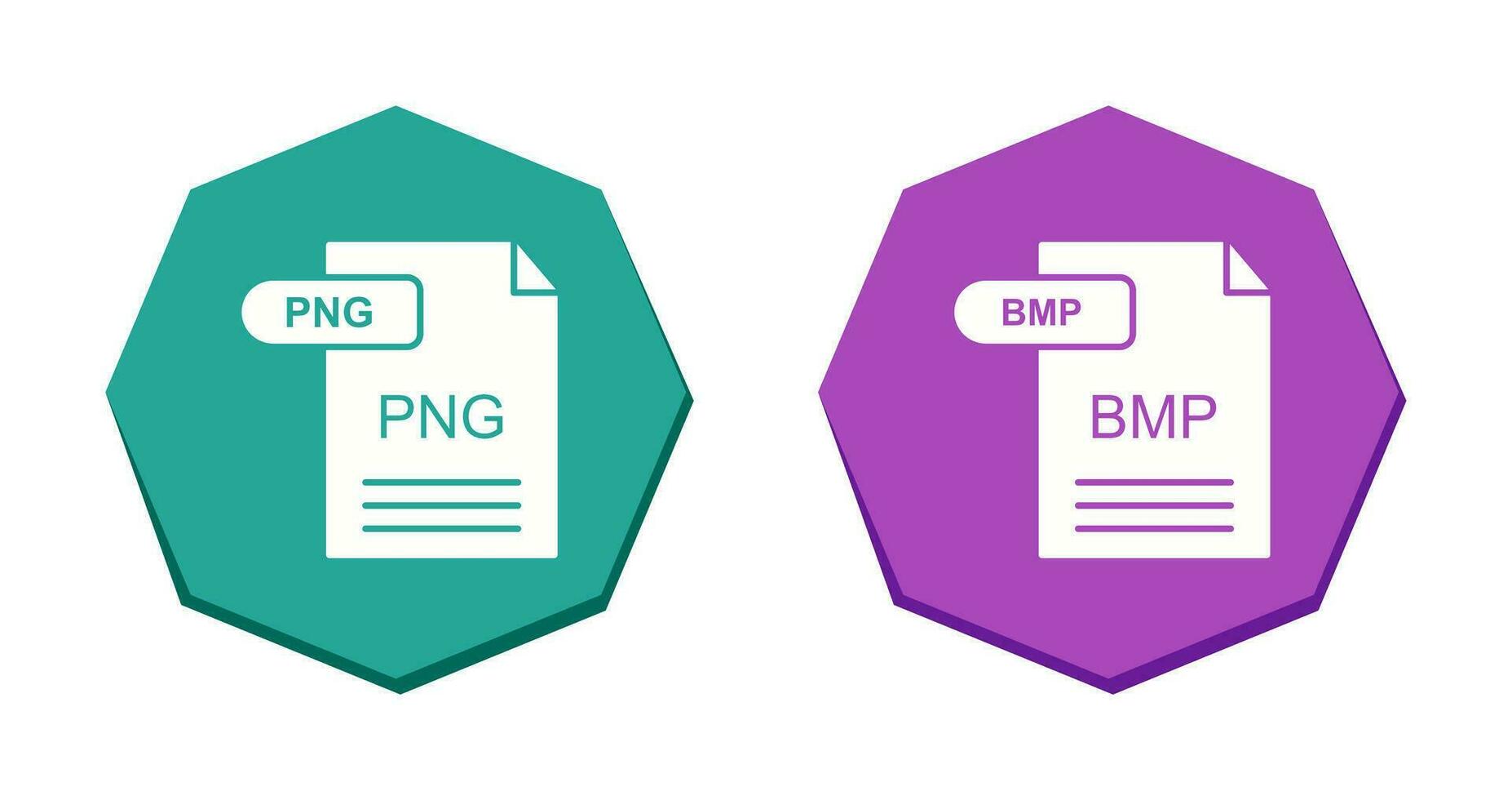 PNG and BMP Icon vector