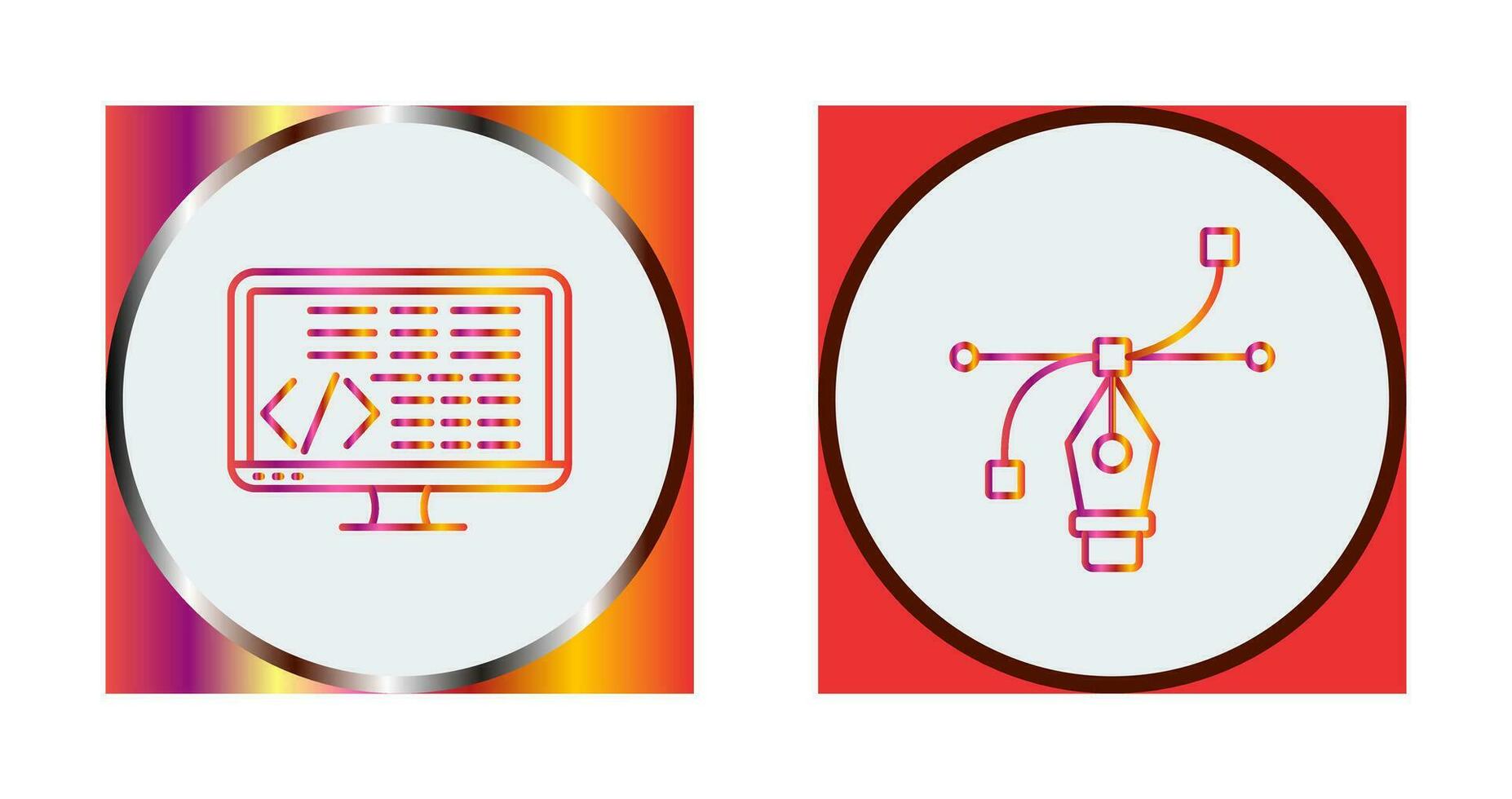 Coding and Vector Icon