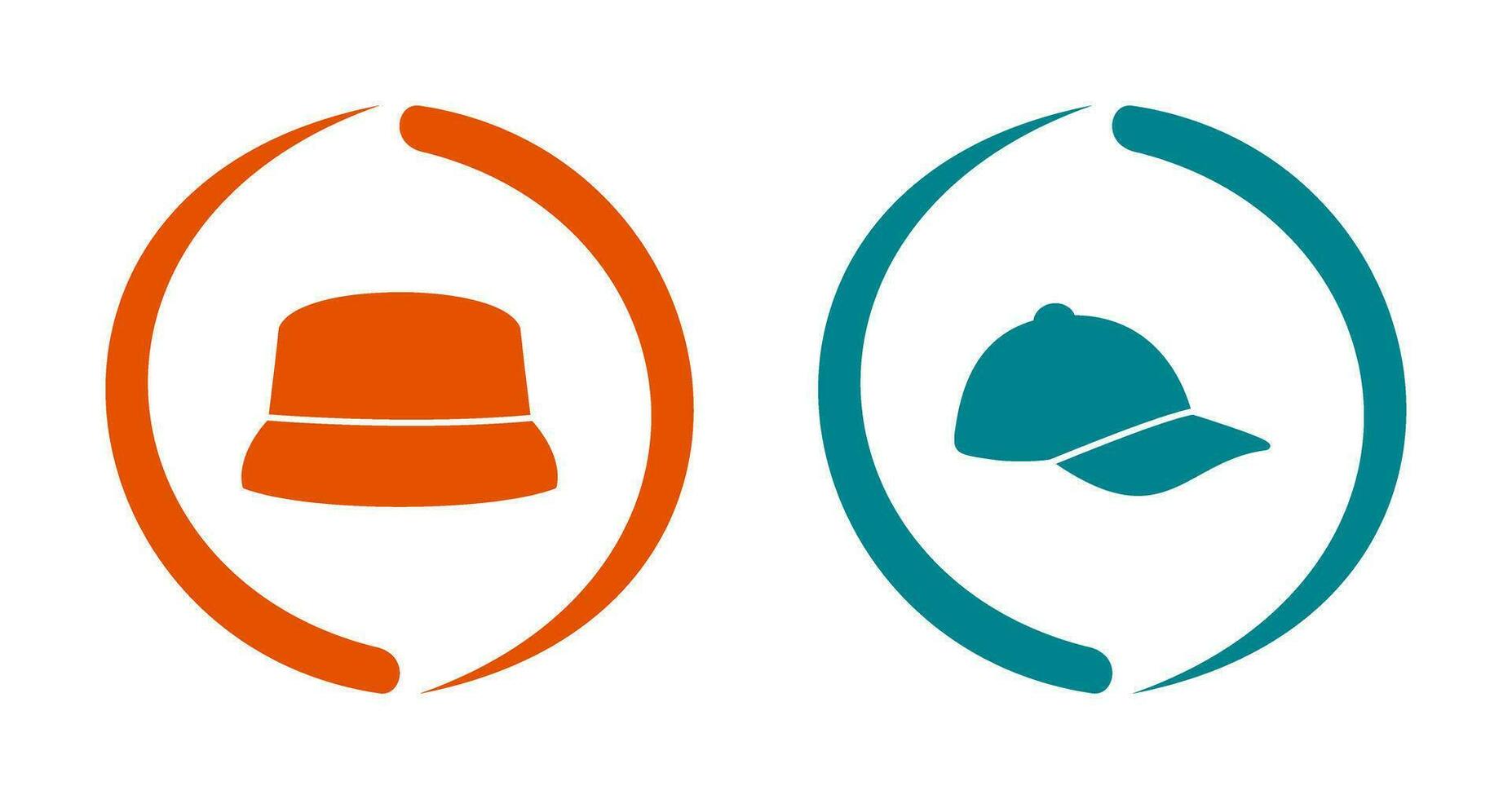 Hat and athletic Icon vector