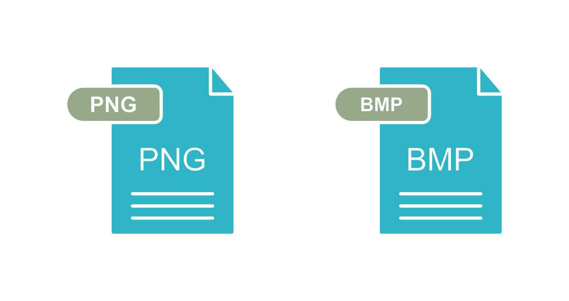 PNG and BMP Icon vector