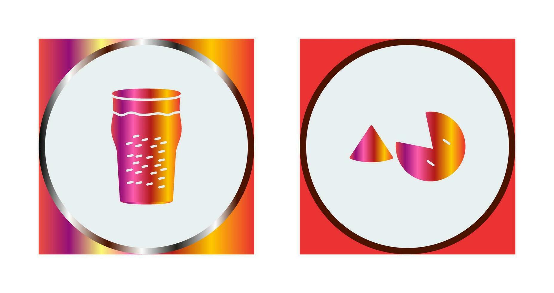 Pint of Beer and Pie Icon vector
