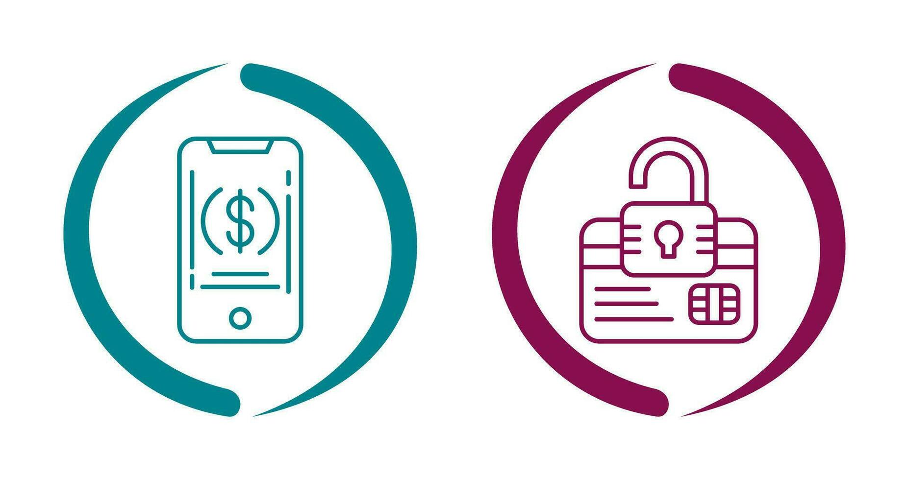 Smartphone and Credit Card Icon vector