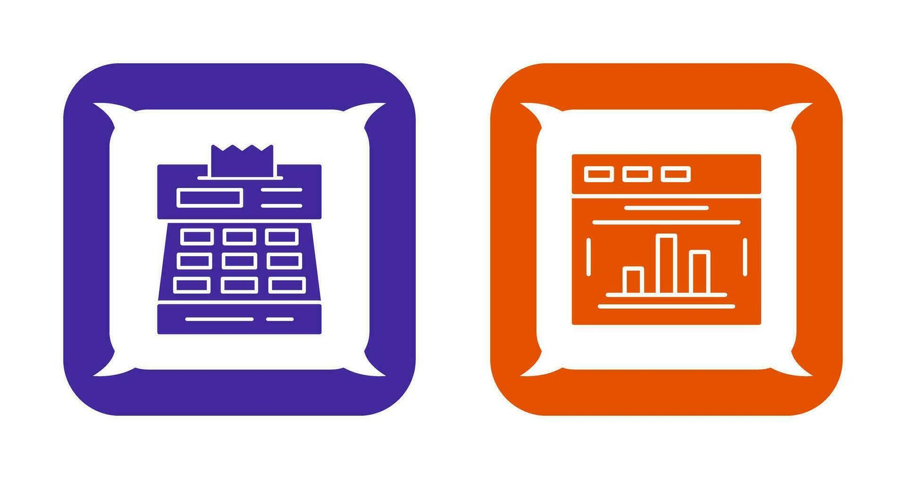 Statistics and Checkout Icon vector