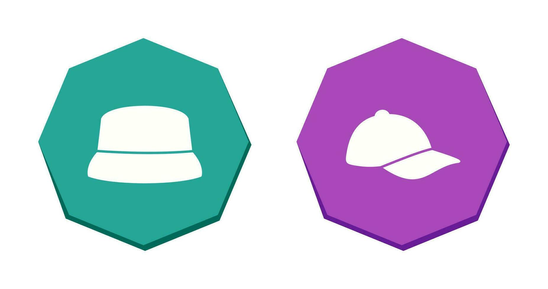 Hat and athletic Icon vector