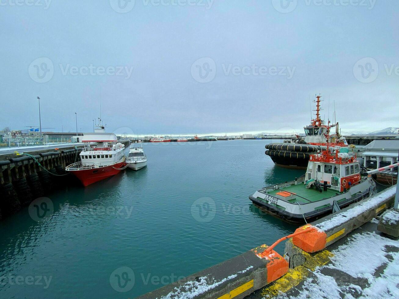 A view of Reykjavik Harbour photo