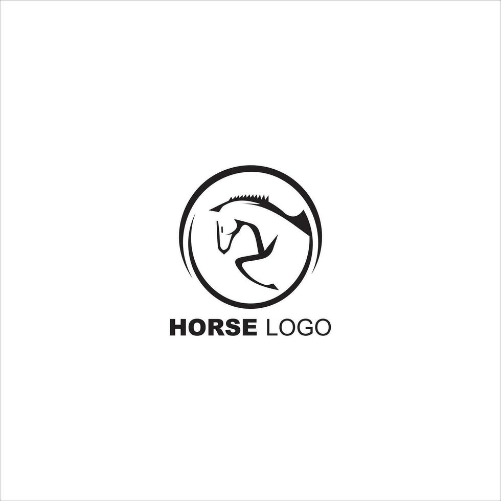 plantilla de logotipo de caballo vector