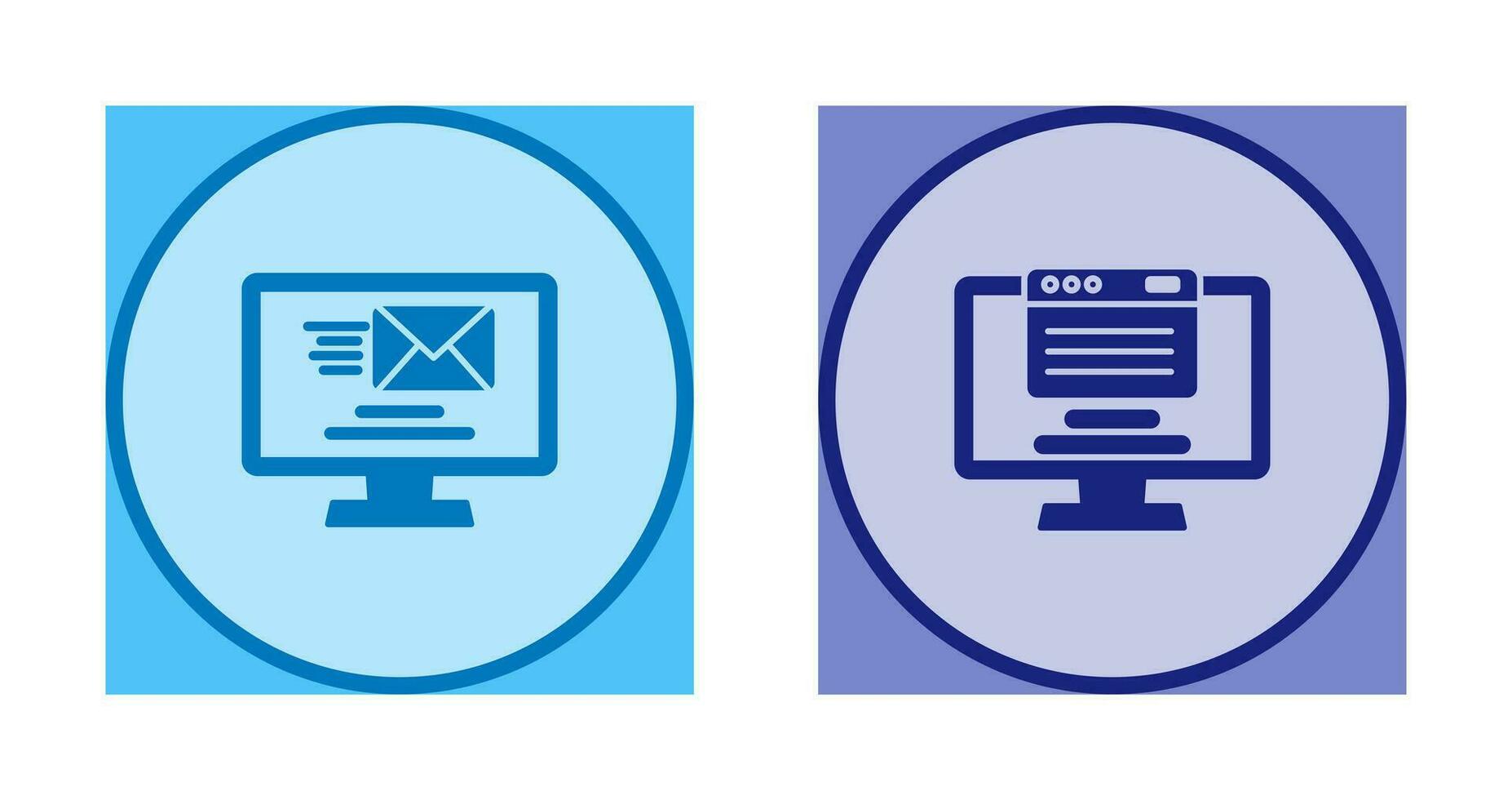 Mail and Web Icon vector