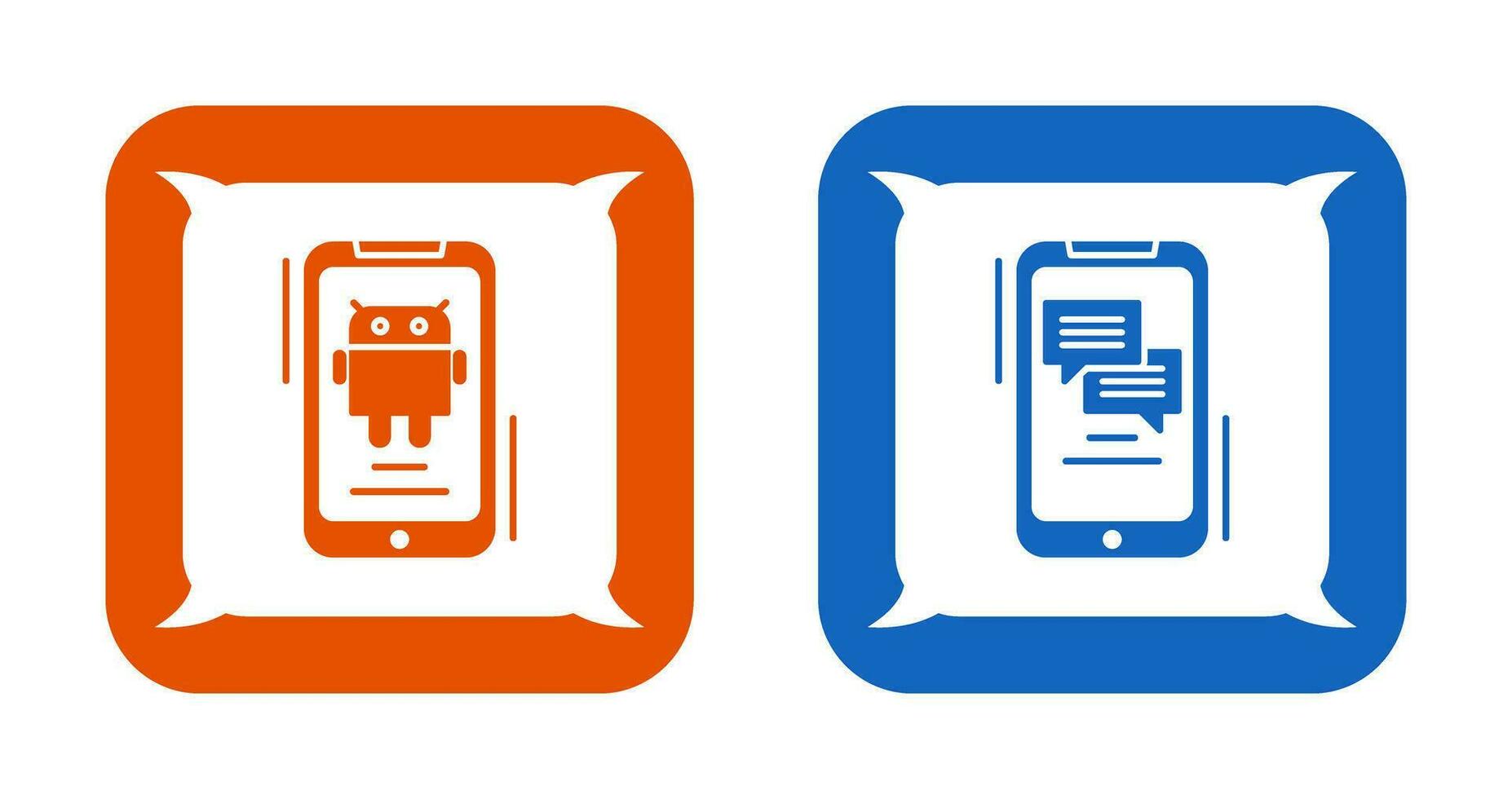 Android and Text Icon vector