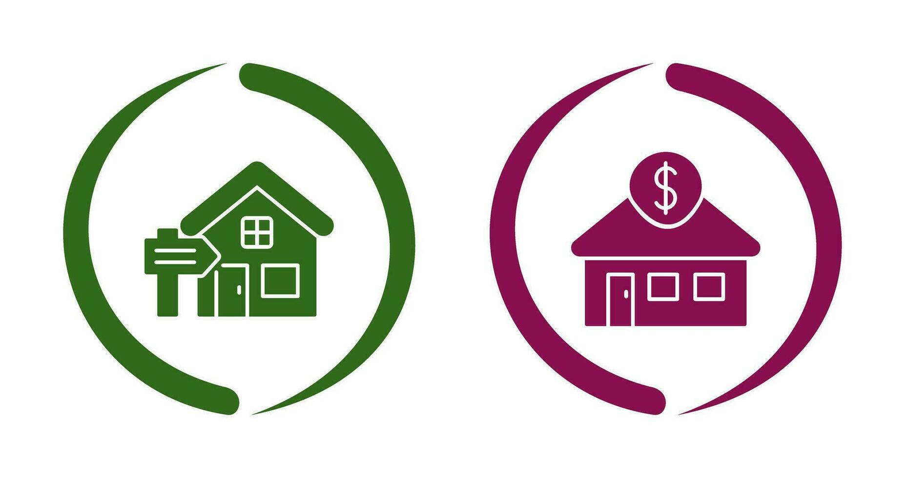 Rent and Residential Icon vector