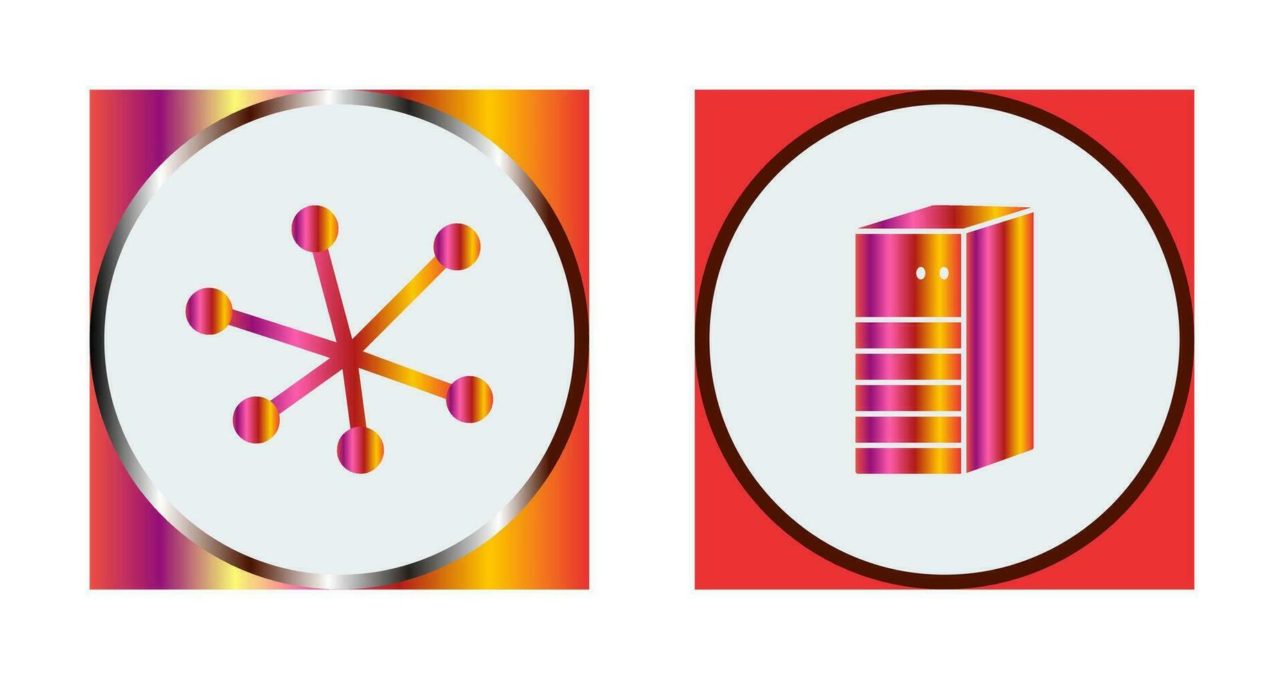 Internet and Server Network Icon vector