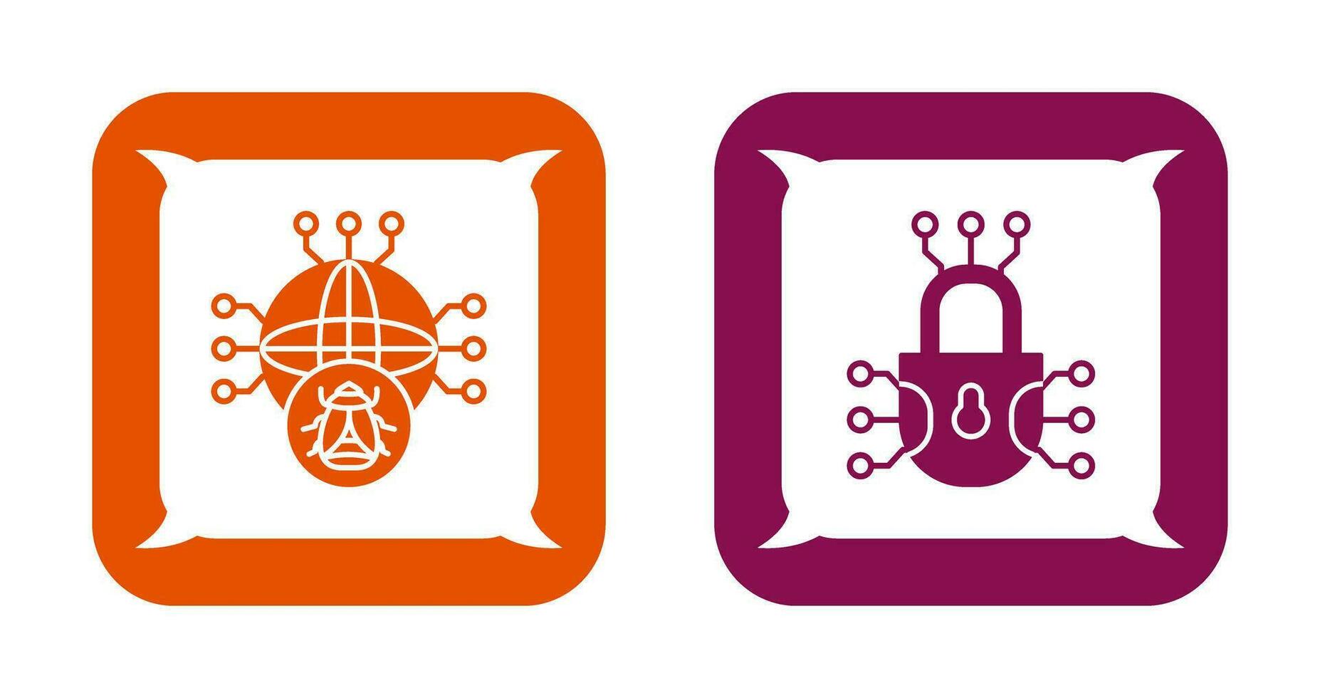 Global Malware and Cyber defence Icon vector