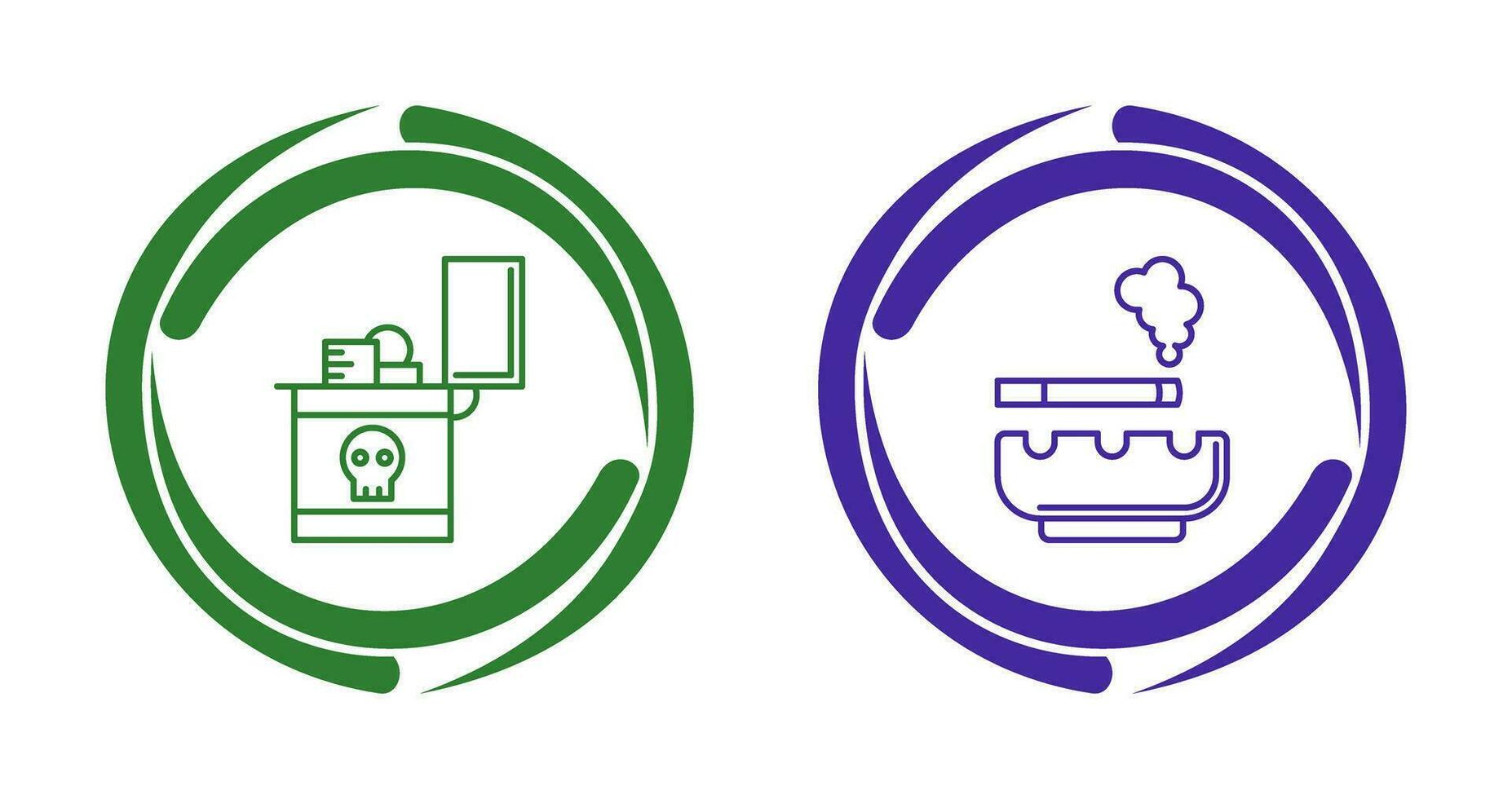 Zippo and Cigarette Icon vector