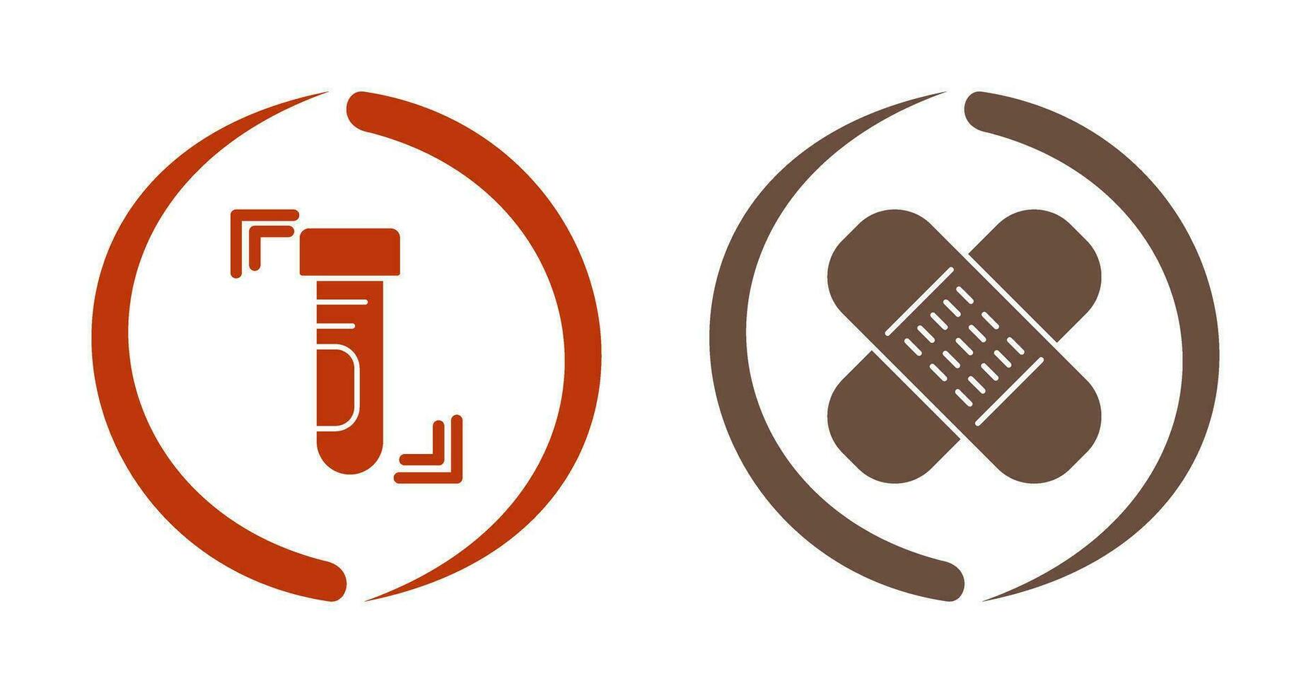 Test Tube and Wound Icon vector