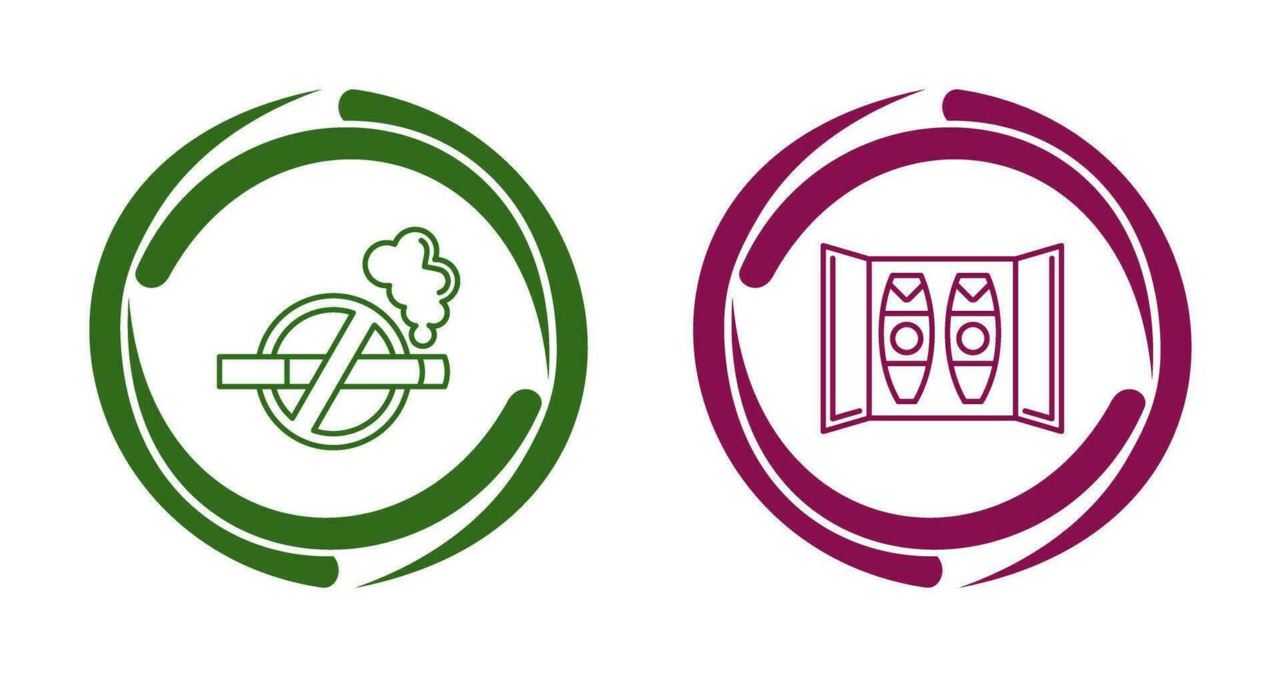 Cigar Box and No Tobacco Icon vector