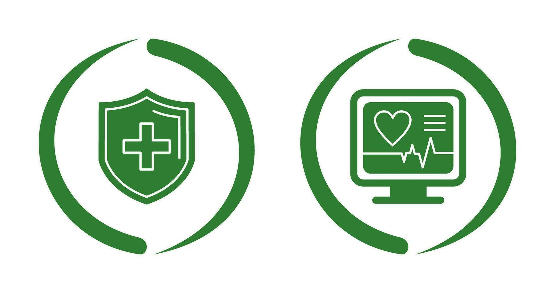 Protection and Plus Icon vector