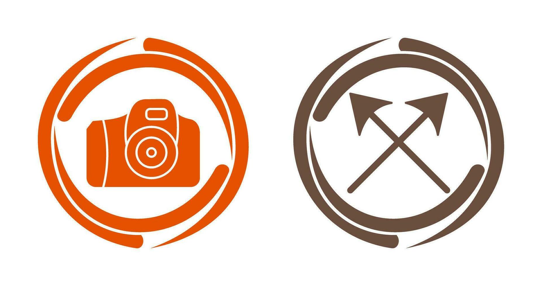 Camera and Arrows Icon vector