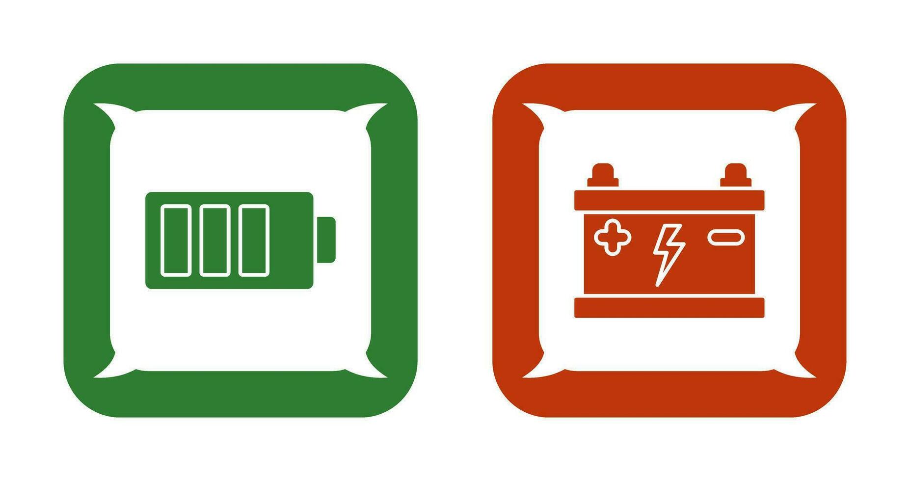 Charging and Accumulator Icon vector