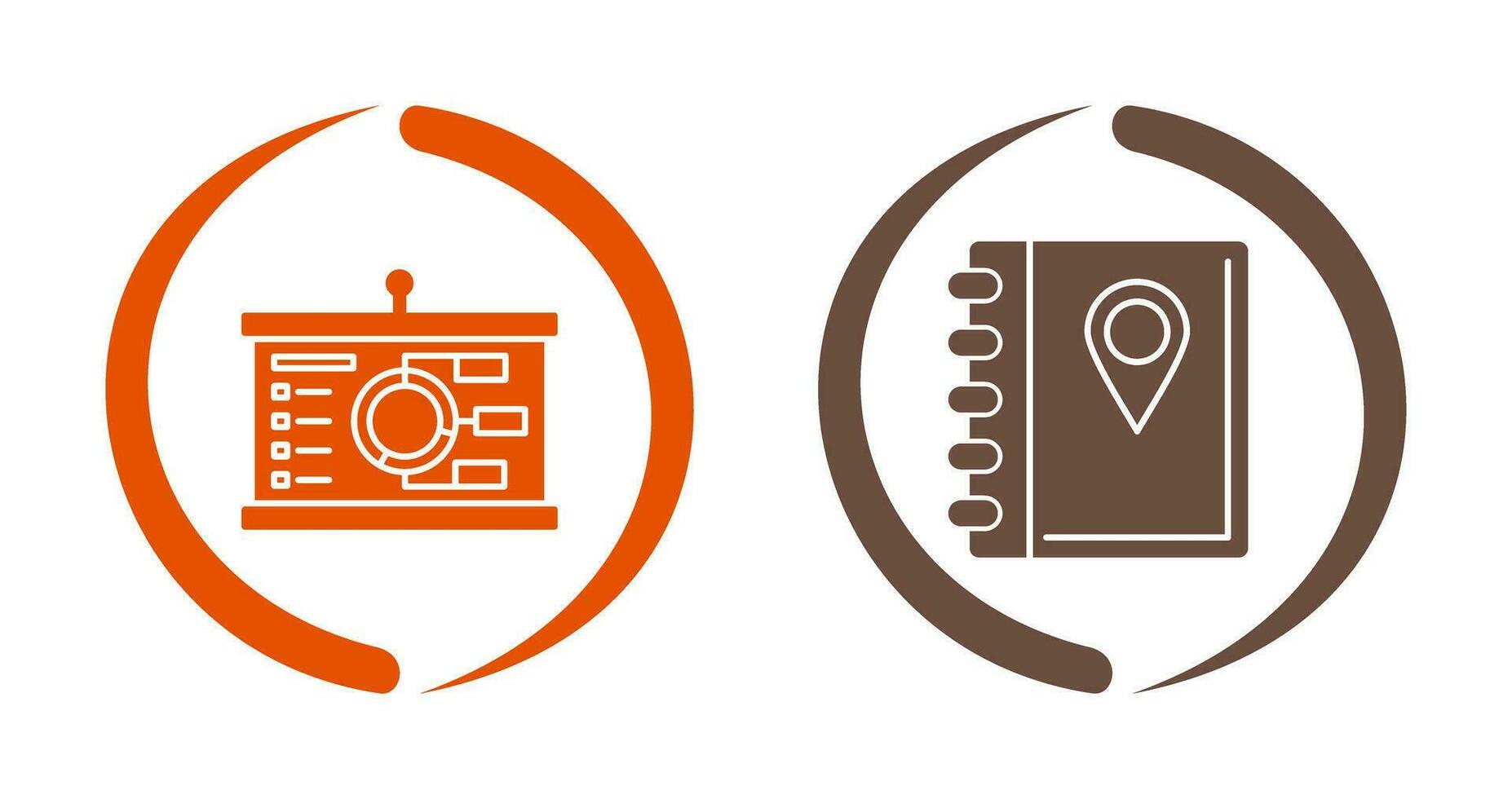 Presentation and Address Icon vector