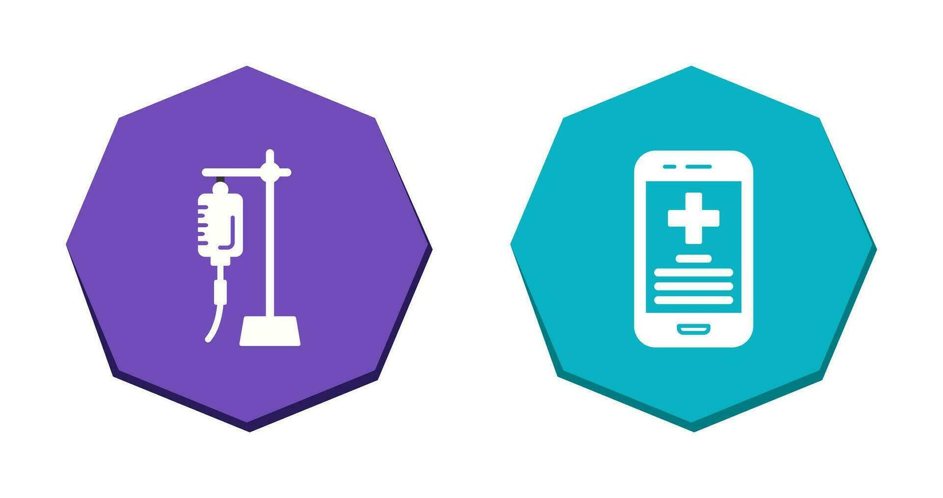Saline and Smartphone Icon vector