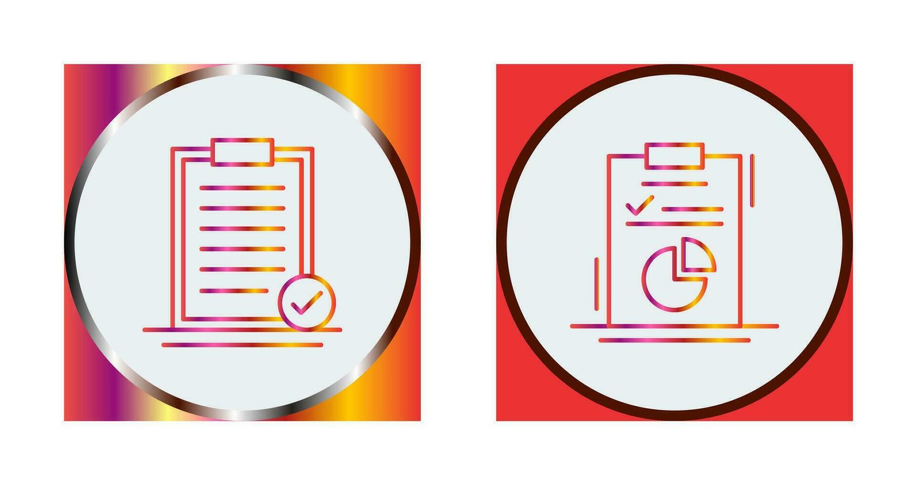 Selected and Diagram Icon vector