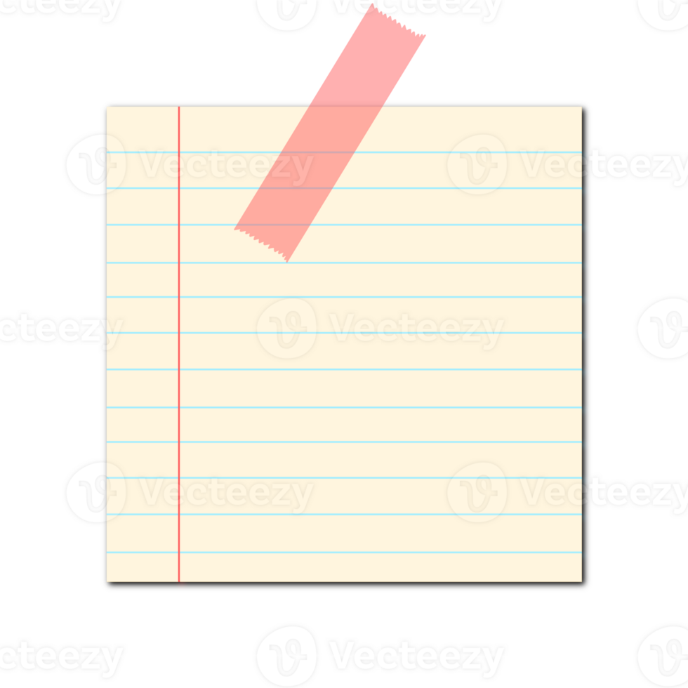 Aesthetic Paper Note. png