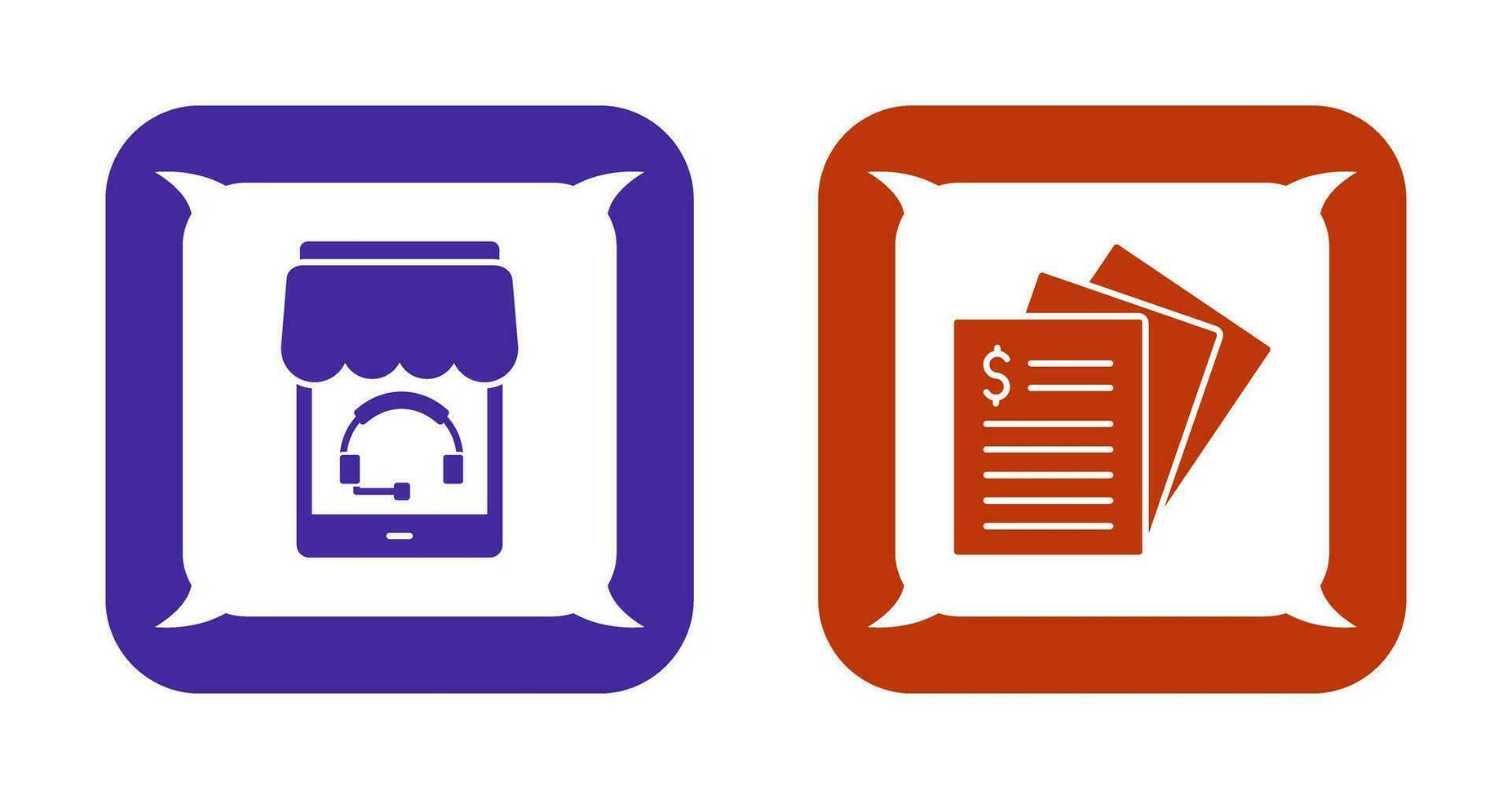 Support and Invoice Icon vector