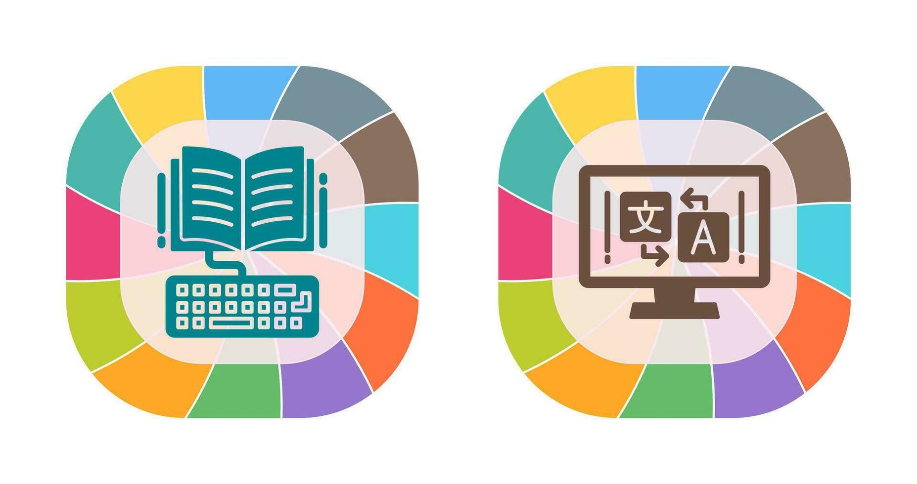 Study and Language Icon vector